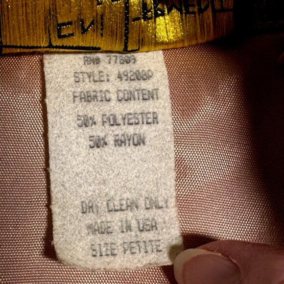 Vtg Toni Garment 80s Art Floral Blazer Petite Quiet Luxury Statement Jacket USA - Picture 6 of 6